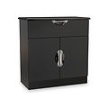 Beckett Black Gloss 2 Door 1 Drawer Sideboard by Roseland Furniture
