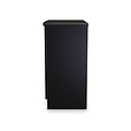 Beckett Black Gloss 2 Door 1 Drawer Sideboard by Roseland Furniture