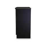 Beckett Black Gloss 2 Door 1 Drawer Sideboard by Roseland Furniture