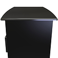 Beckett Black Gloss 1 Drawer with Open Shelf Coffee Table by Roseland Furniture