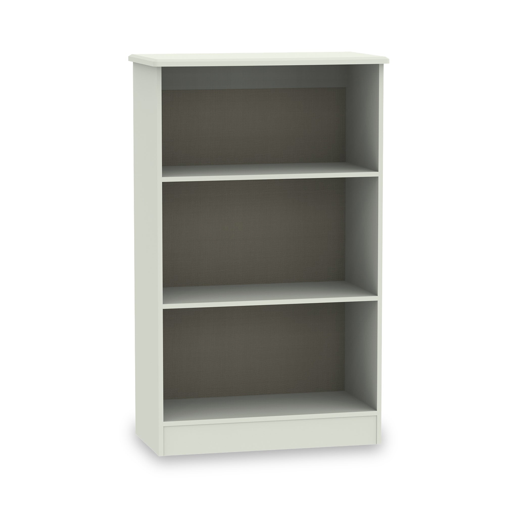 Beckett Cream Gloss 3 Shelf Bookcase from Roseland