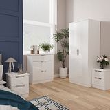 Beckett 4 Piece Bedroom Furniture Set White from Roseland Furniture