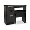 Beckett Black Gloss Dressing Table with Vanity Stool from Roseland