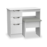 Beckett White Gloss Dressing Table with Stool from Roseland