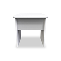 Beckett White Gloss Dressing Table with Stool from Roseland