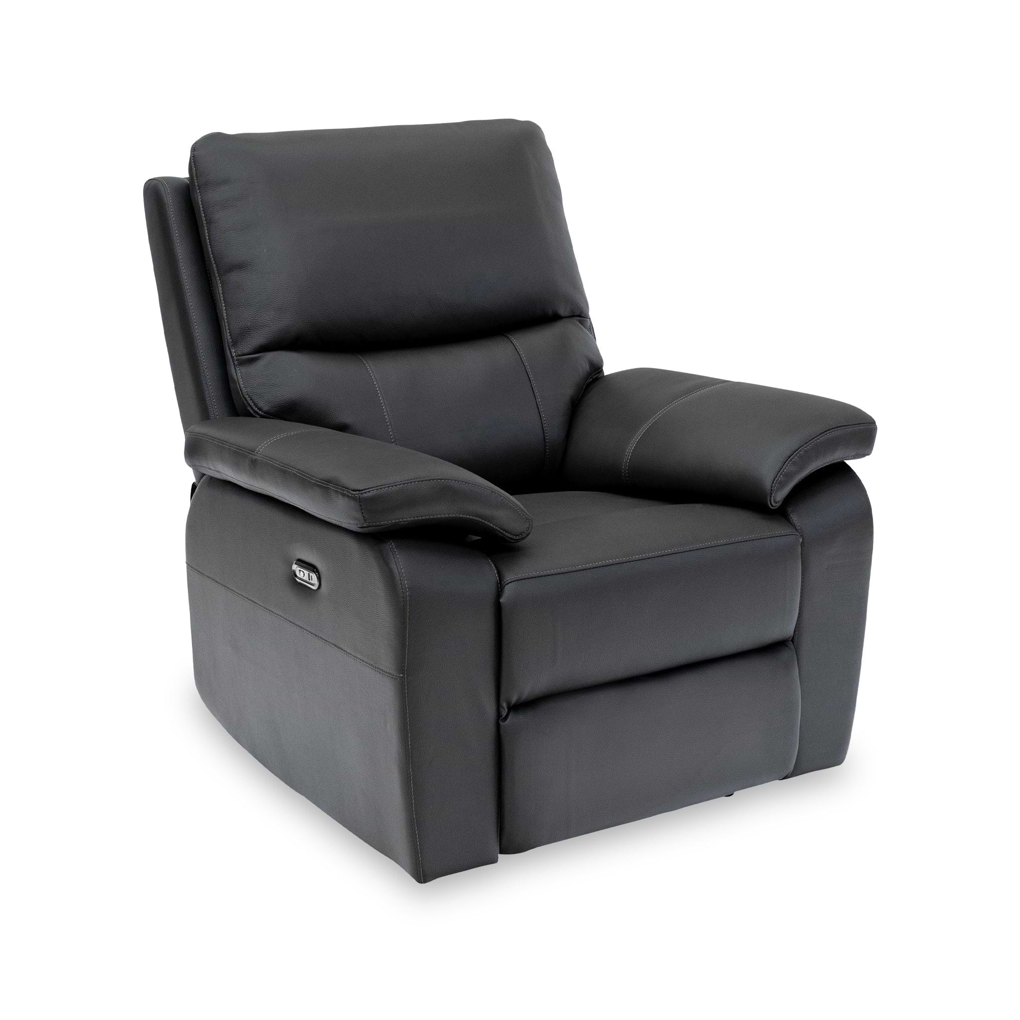Oxley Black Leather Power Recliner Armchair from Roseland Furniture