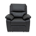 Oxley Leather Power Recliner Armchair Charcoal from Roseland Furniture
