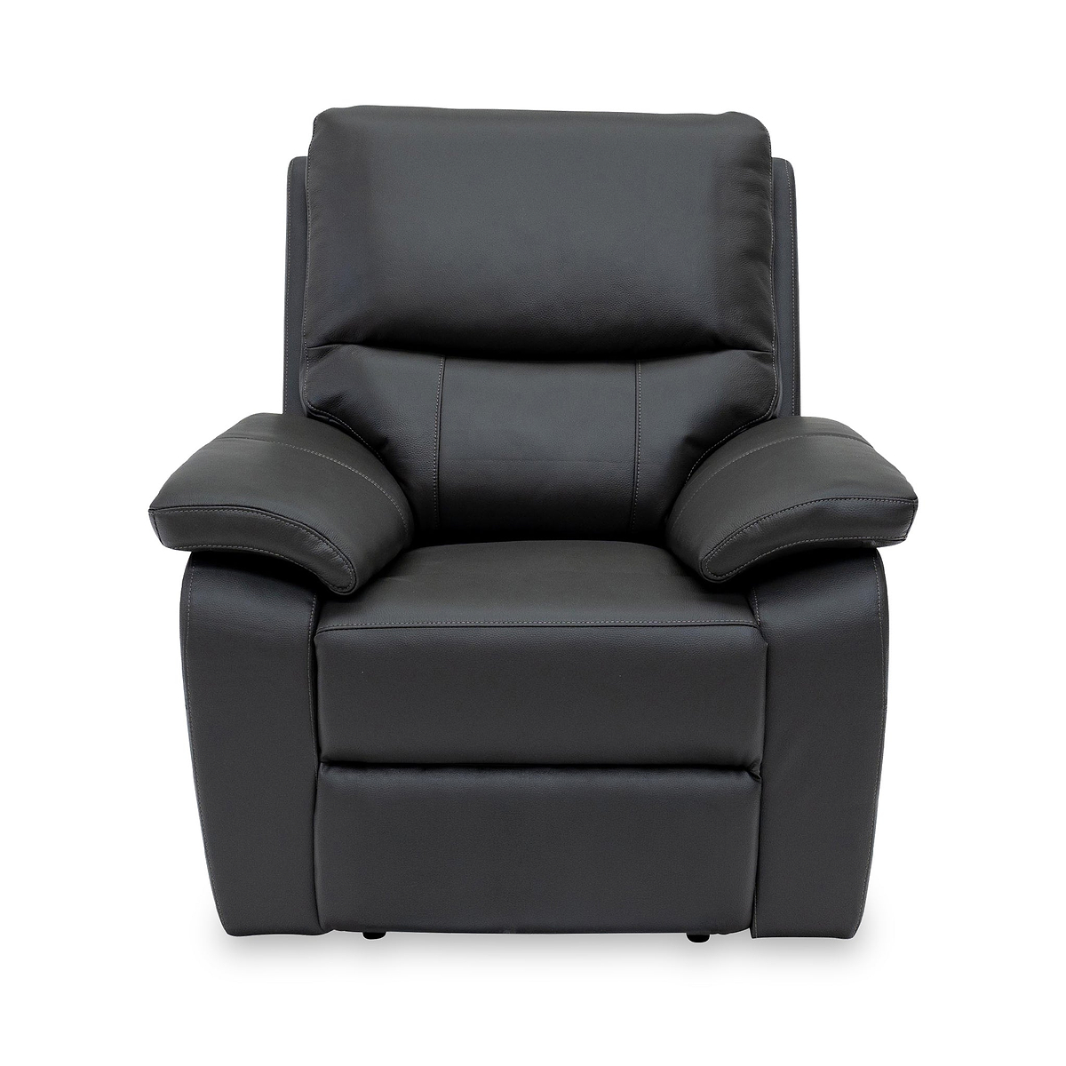 Oxley Leather Power Recliner Armchair Charcoal from Roseland Furniture