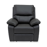 Oxley Leather Power Recliner Armchair Charcoal from Roseland Furniture