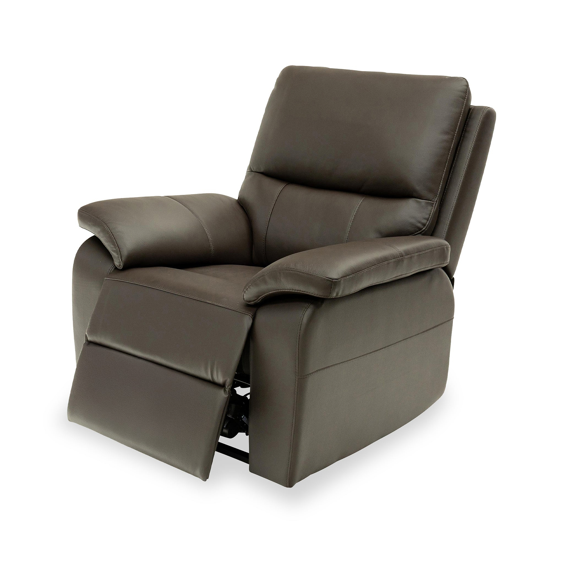 Oxley Leather Power Recliner Armchair Chocolate from Roseland Furniture