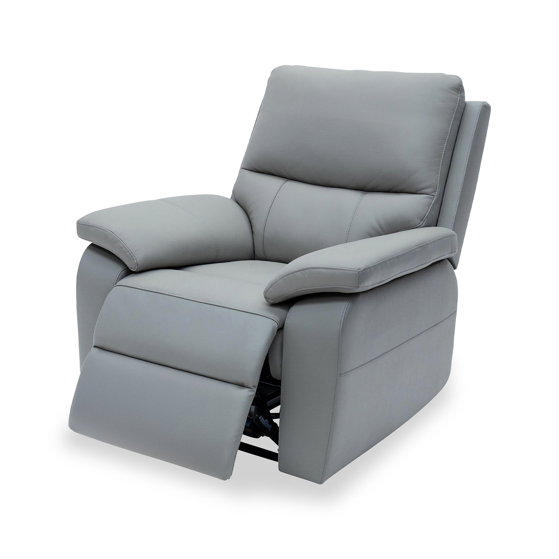 Oxley Leather Power Recliner Armchair Grey from Roseland Furniture