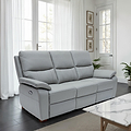 Oxley Leather 3 Seater Power Recliner Grey from Roseland Furniture