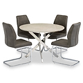 Lewis Faux Leather Quilted Back Dining Chair