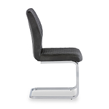 Lewis Grey Faux Leather Quilted Back Dining Chair