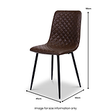 Harding 110cm Round Dining Table w 4 Chairs Front1 from Roseland Furniture