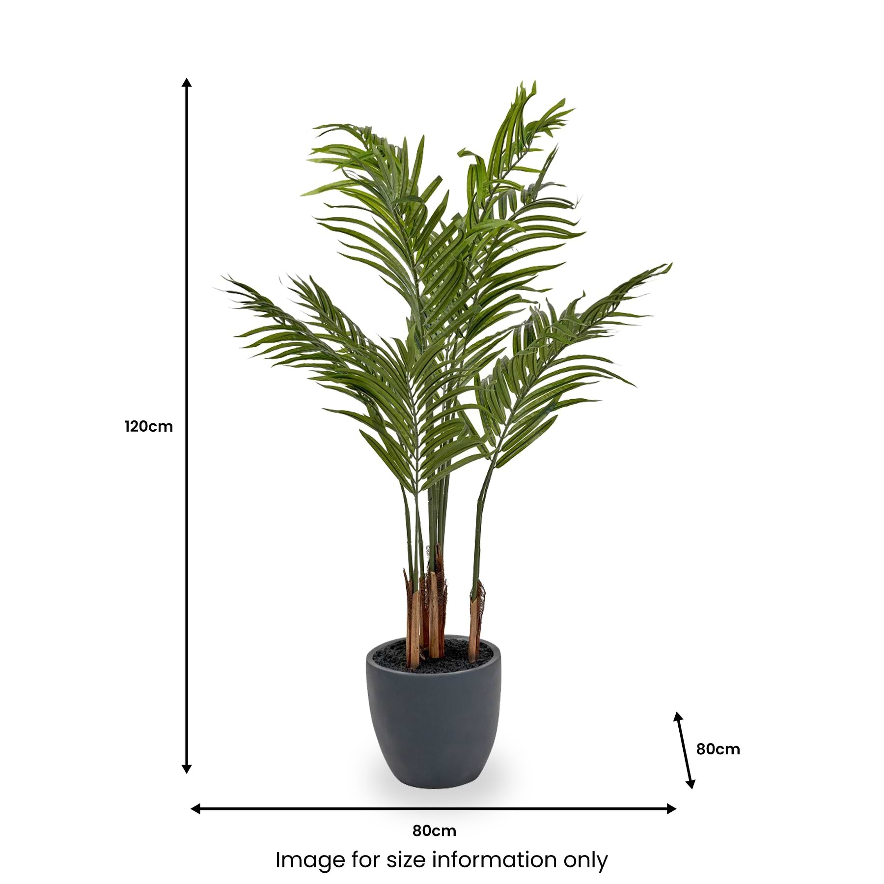 areca palm pot size Areca Palm Plant in Pot | Tropical Faux Palm Tree