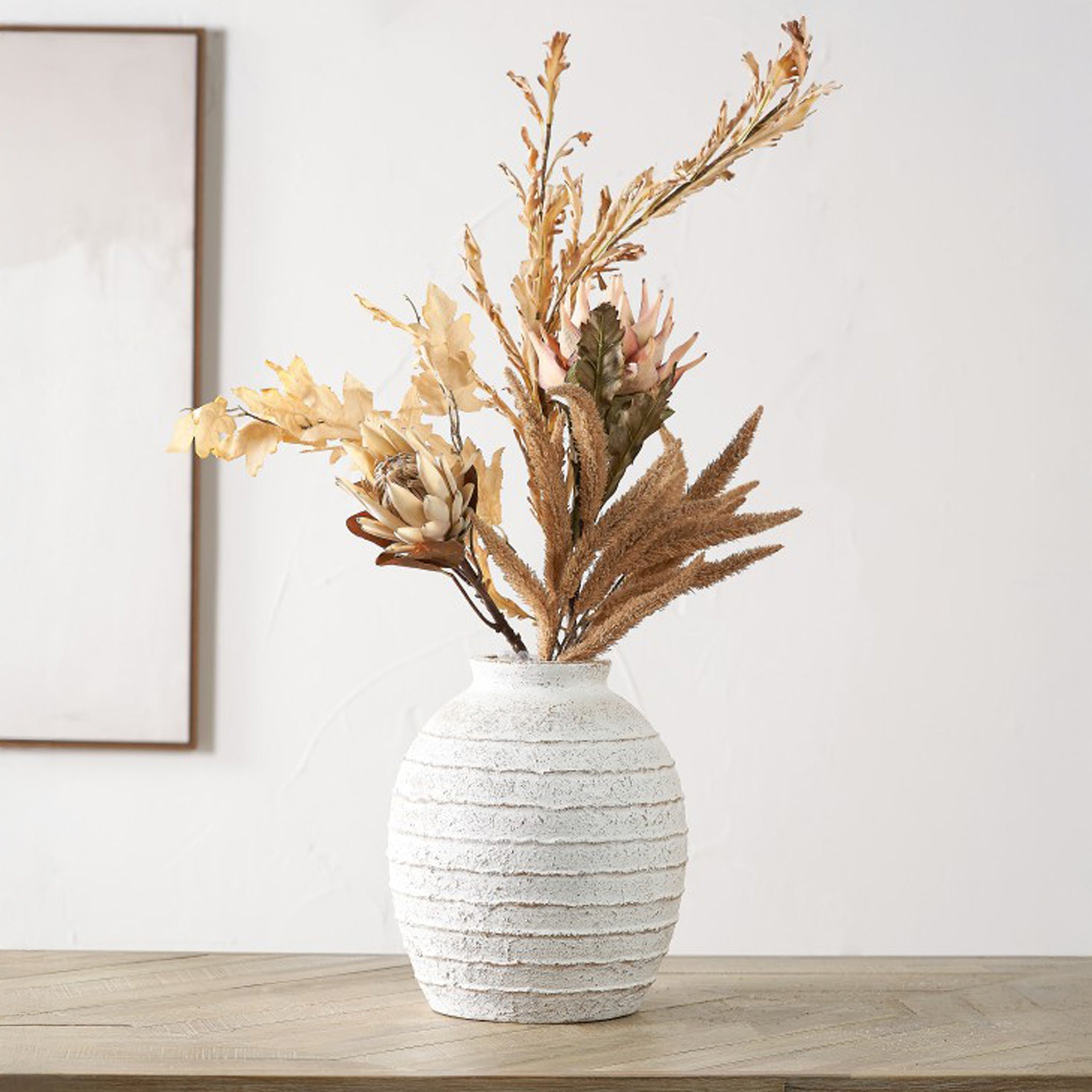 Natural Apricot Dried Flower Bunch from Roseland Furniture