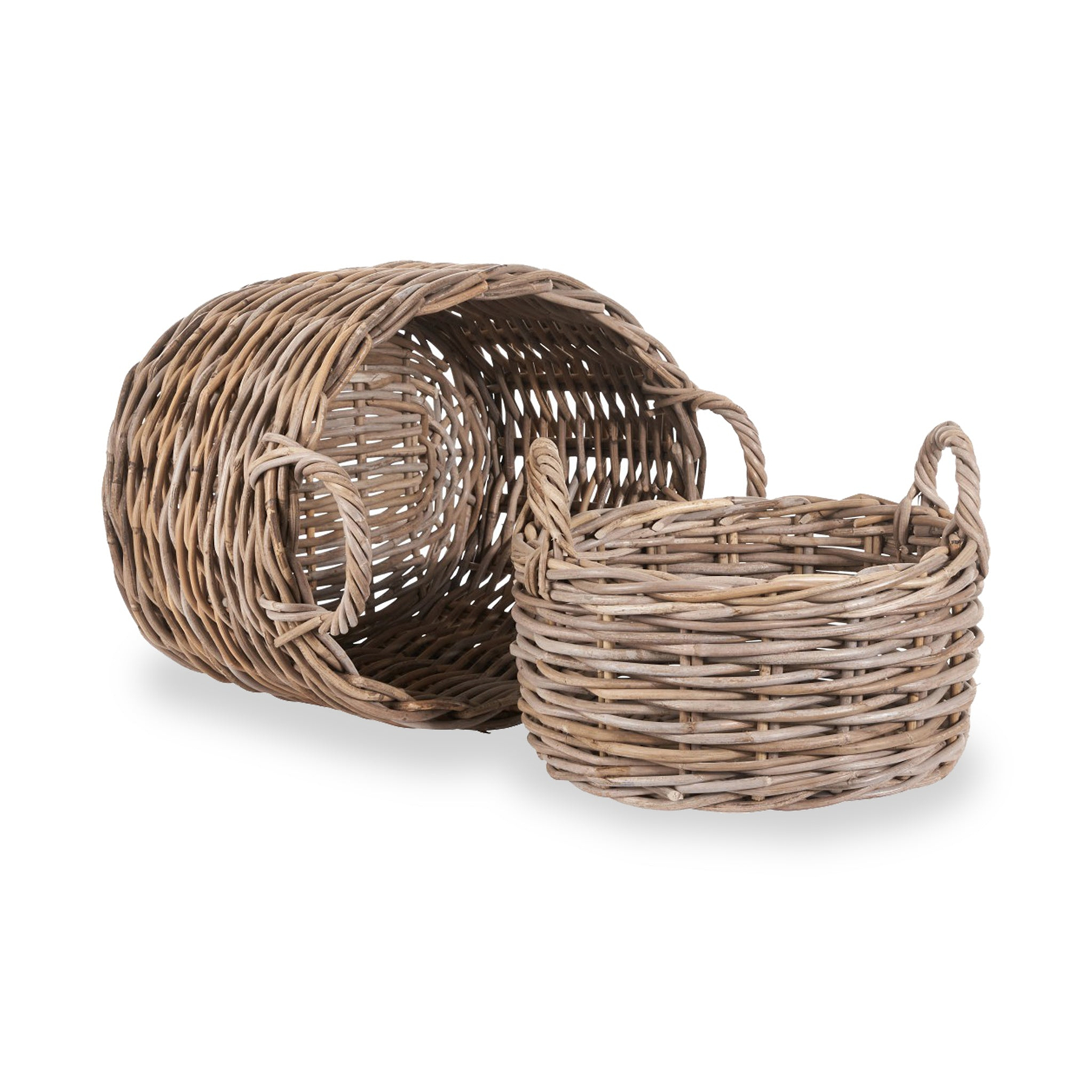 Kubu Oval Baskets Grey from Roseland Furniture