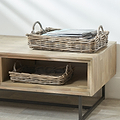 Kubu Basket Trays Grey from Roseland Furniture
