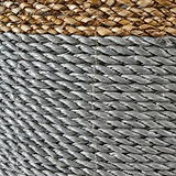 Banana Leaf Two Tone Baskets Grey from Roseland Furniture