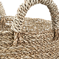 Banana Leaf Two Tone Baskets White from Roseland Furniture