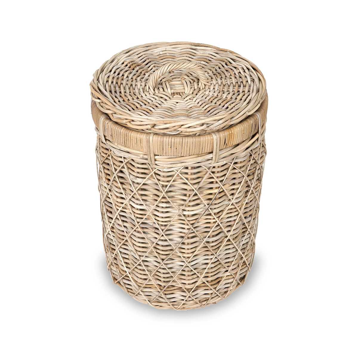 Rattan Round Linen Basket from Roseland Furniture