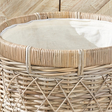Rattan Round Linen Basket from Roseland Furniture