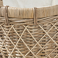 Rattan Oval Handled Laundry Basket from Roseland Furniture
