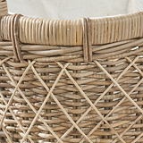 Rattan Oval Handled Laundry Basket from Roseland Furniture
