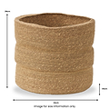 Seagrass Natural Ribbed Basket from Roseland Furniture