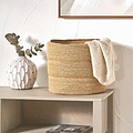 Seagrass Natural Ribbed Basket from Roseland Furniture