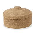Seagrass Natural Lidded Round Basket from Roseland Furniture