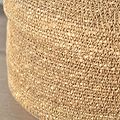 Seagrass Natural Lidded Round Basket from Roseland Furniture