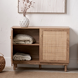 Henrik Natural Rattan 2 Door Cabinet from Roseland Furniture