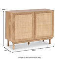 Henrik Natural Rattan 2 Door Cabinet from Roseland Furniture