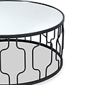 Caprisse Mirrored and Graphite Coffee Table from Roseland Furniture