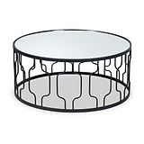 Caprisse Mirrored and Graphite Coffee Table from Roseland Furniture