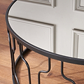 Caprisse Mirrored and Graphite Coffee Table from Roseland Furniture