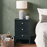 Chelmsford Satin Black Pine Wood 3 Drawer Unit from Roseland Furniture