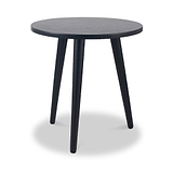Chelmsford Black Wood Side Table from Roseland Furniture