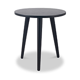 Chelmsford Black Wood Side Table from Roseland Furniture