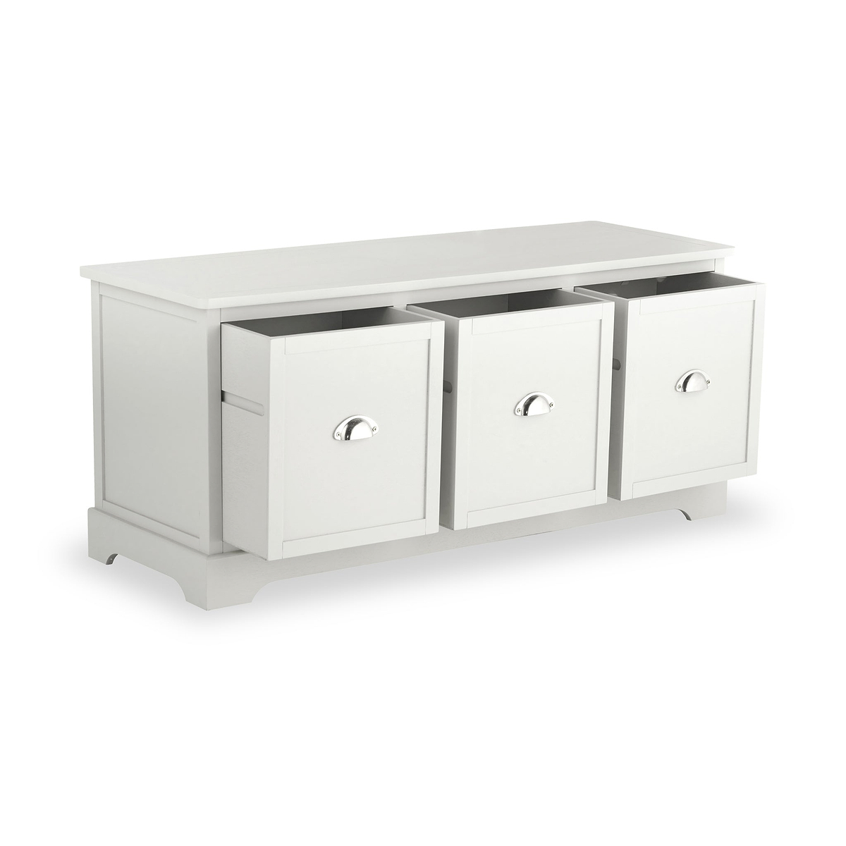 Croft Linen Pine Wood 3 Drawer Unit from Roseland Furniture