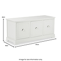 Croft Linen Pine Wood 3 Drawer Unit from Roseland Furniture