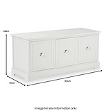 Croft Linen Pine Wood 3 Drawer Unit from Roseland Furniture