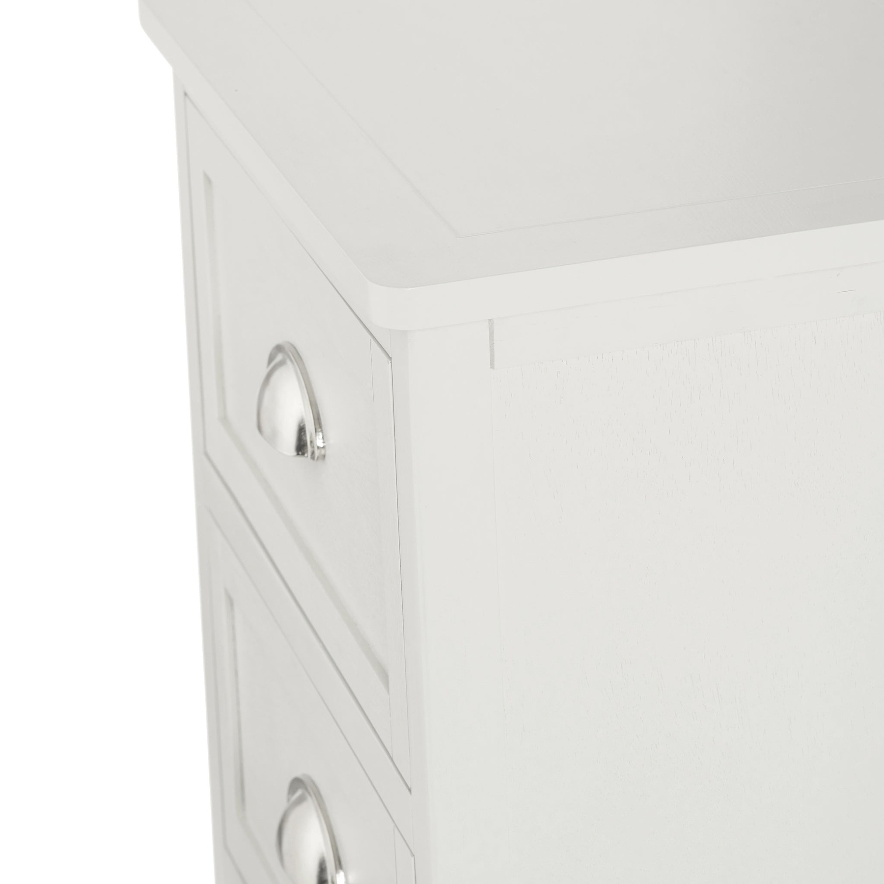 Croft Linen Pine Wood 5 Drawer Tall Unit from Roseland Furniture