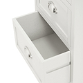 Croft Linen Pine Wood 5 Drawer Tall Unit from Roseland Furniture