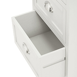 Croft Linen Pine Wood 5 Drawer Tall Unit from Roseland Furniture