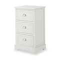 Croft Linen Pine Wood 3 Drawer Tall Unit from Roseland Furniture