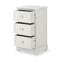 Croft Linen Pine Wood 3 Drawer Tall Unit from Roseland Furniture