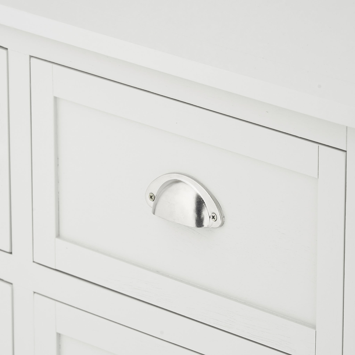 Croft Linen Pine Wood 3 Drawer Tall Unit from Roseland Furniture